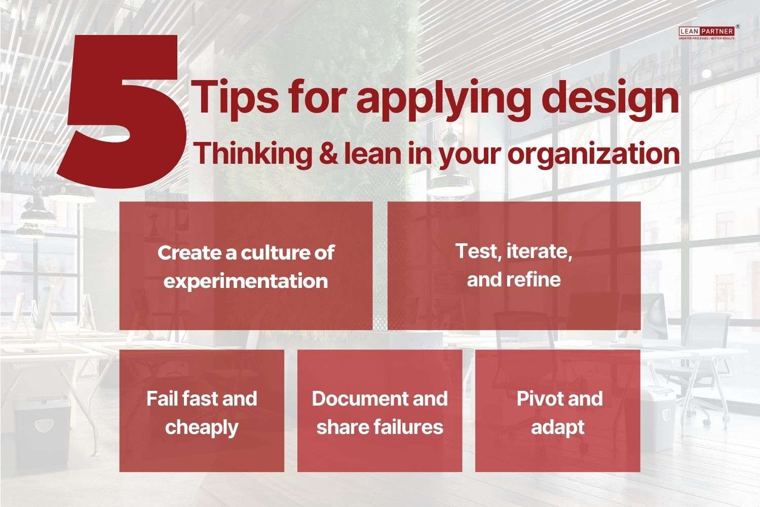 5 tips for applying design thinking and lean in your organization